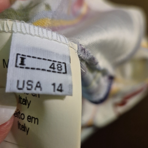 Class Roberto Cavalli: Floral & Feminine Just Beautiful Sz USA 14. (#1675). - Picture 7 of 17